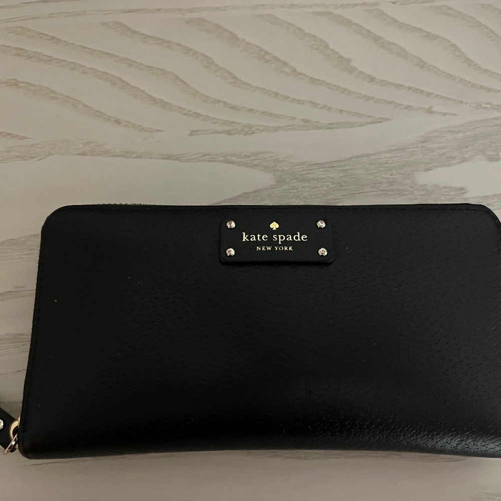 Kate Spade Black Jeanne Leather Continental Wallet